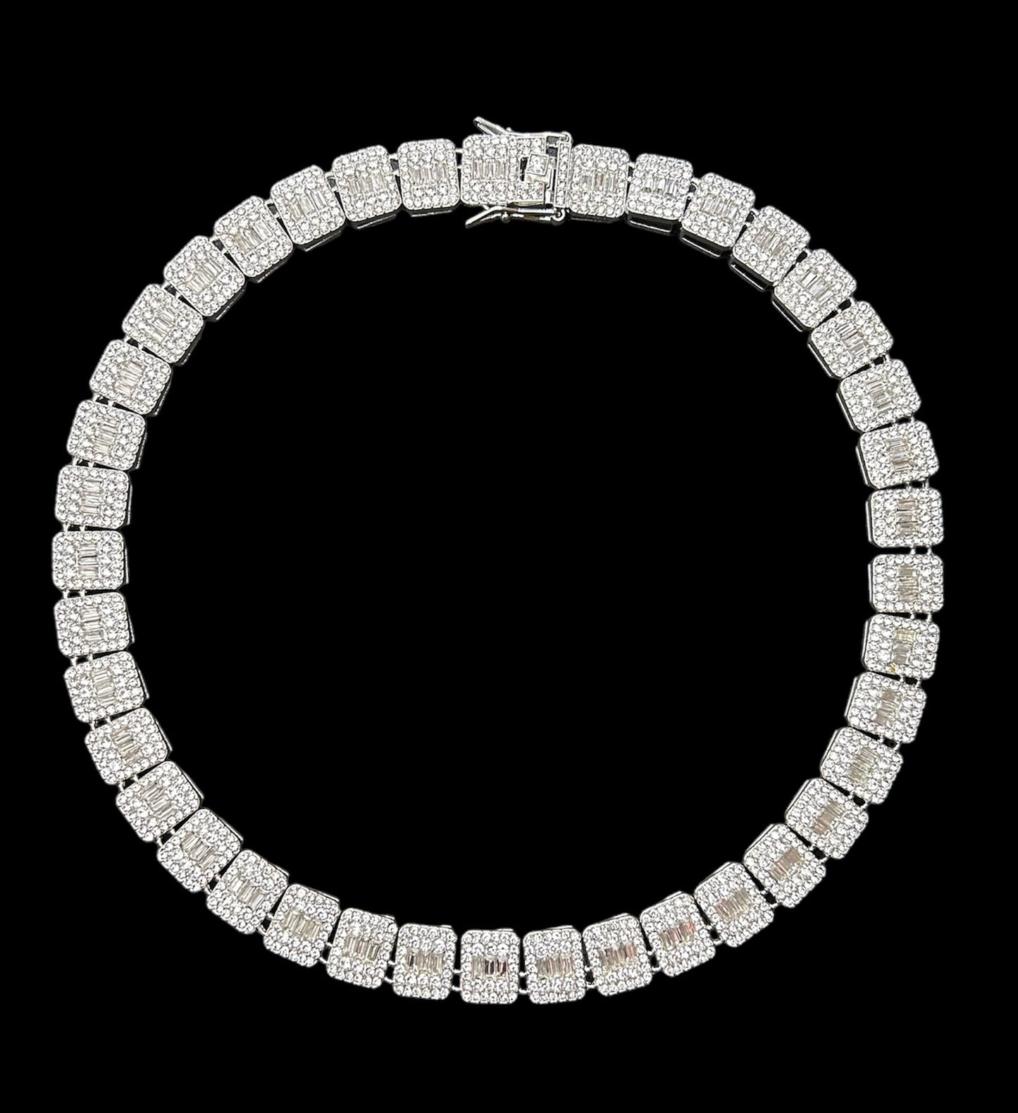 シルバー バケットダイヤ ネックレス