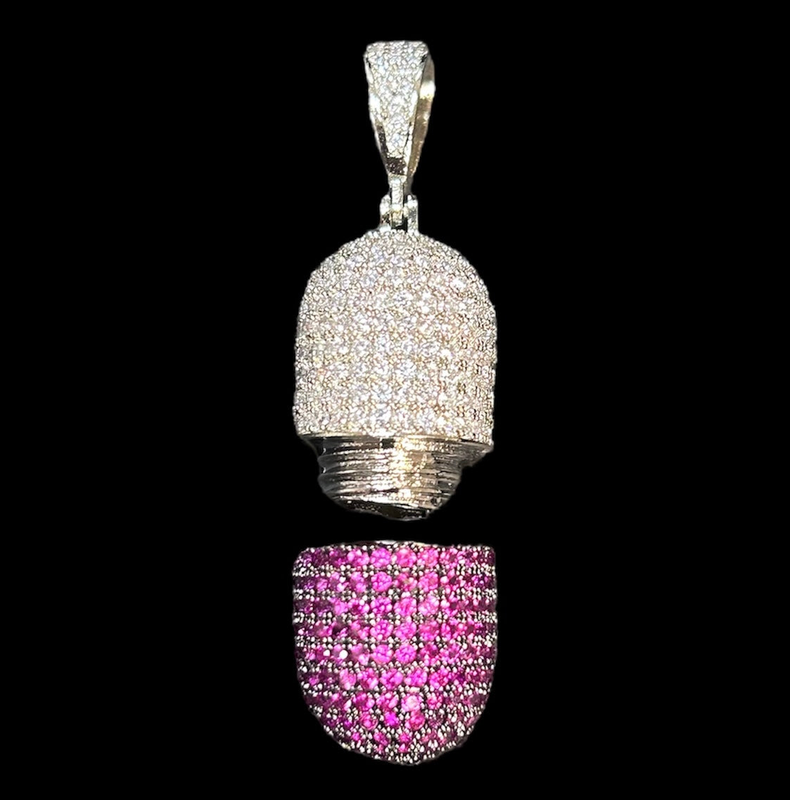 シルバー カプセル ネックレス