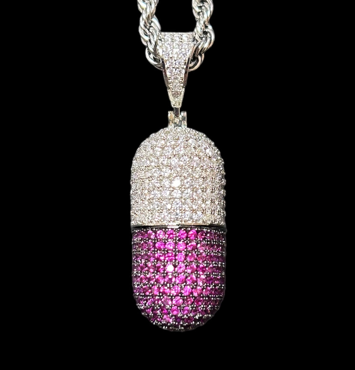 シルバー カプセル ネックレス