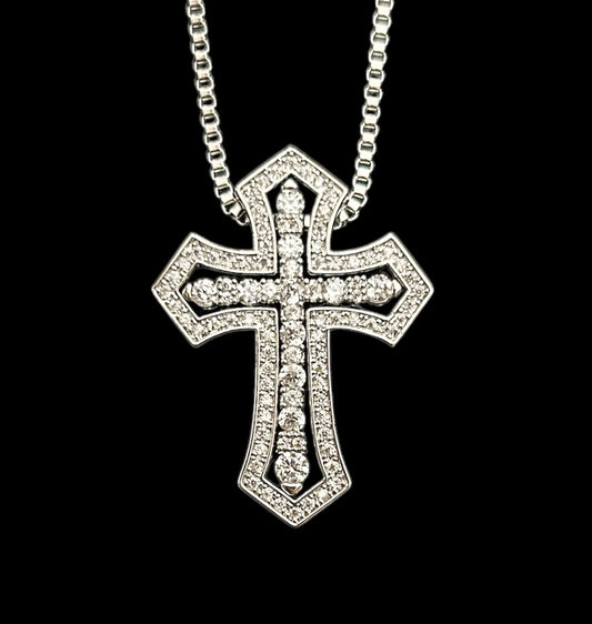 シルバー クロス ネックレス