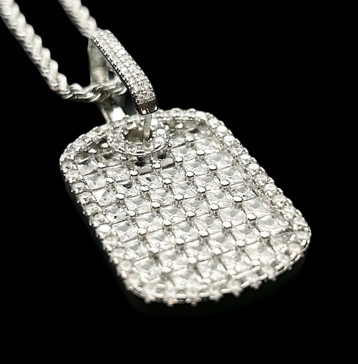 シルバー スクエア ネックレス