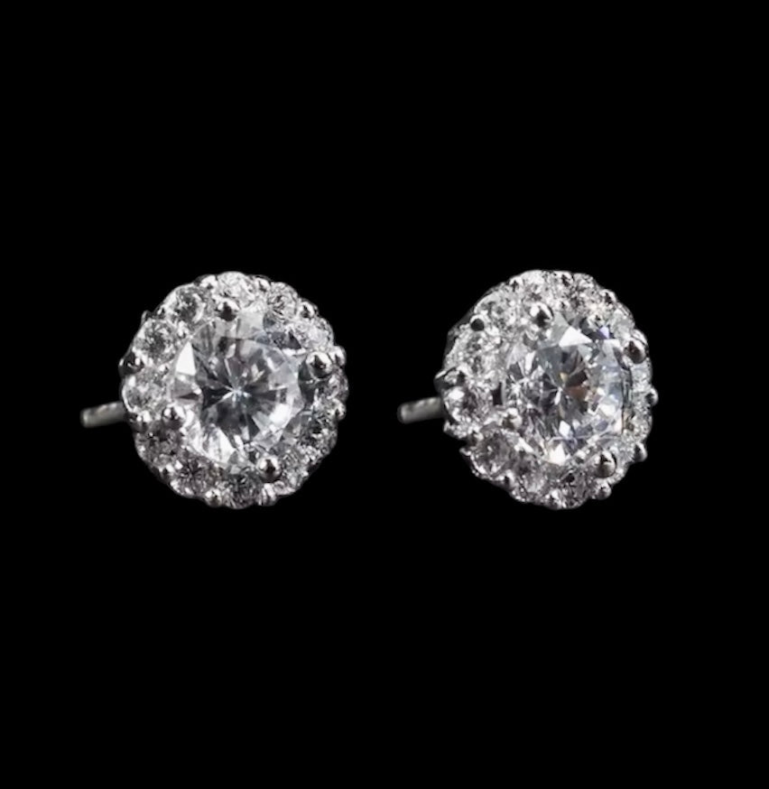 シルバー サークル ピアス