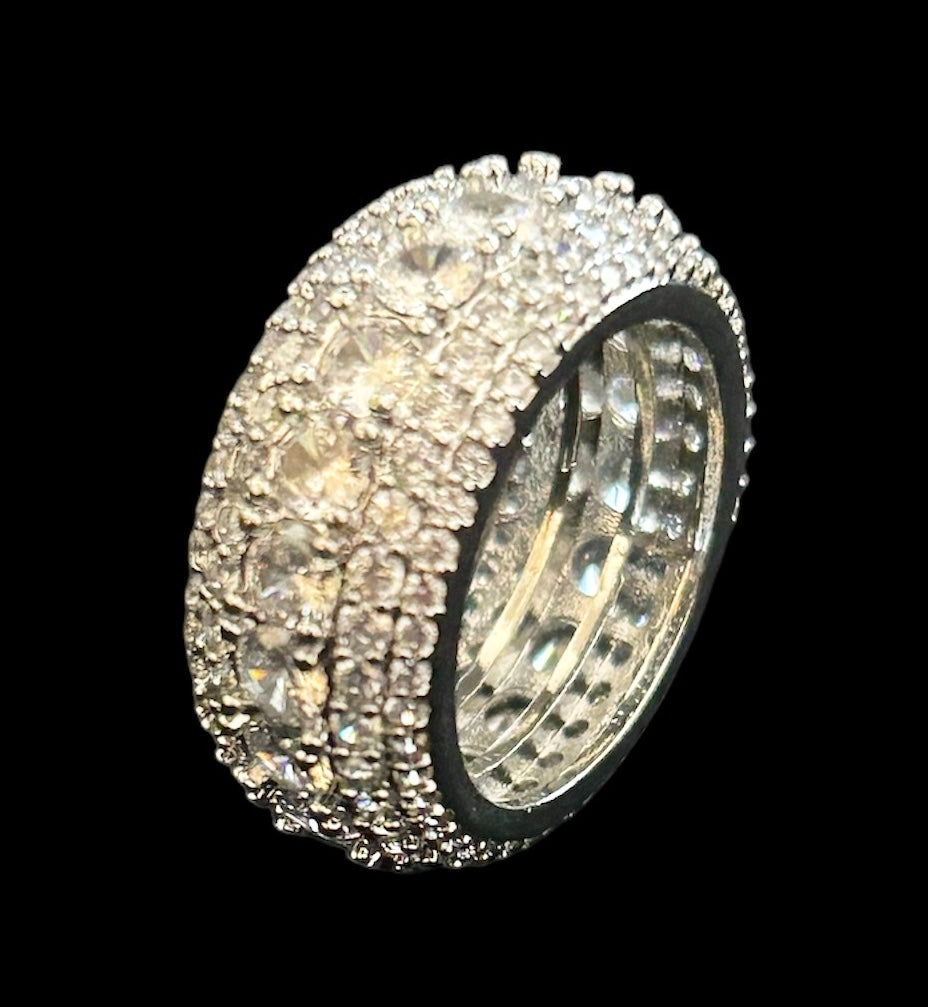 シルバー　ダイヤモンド　リング