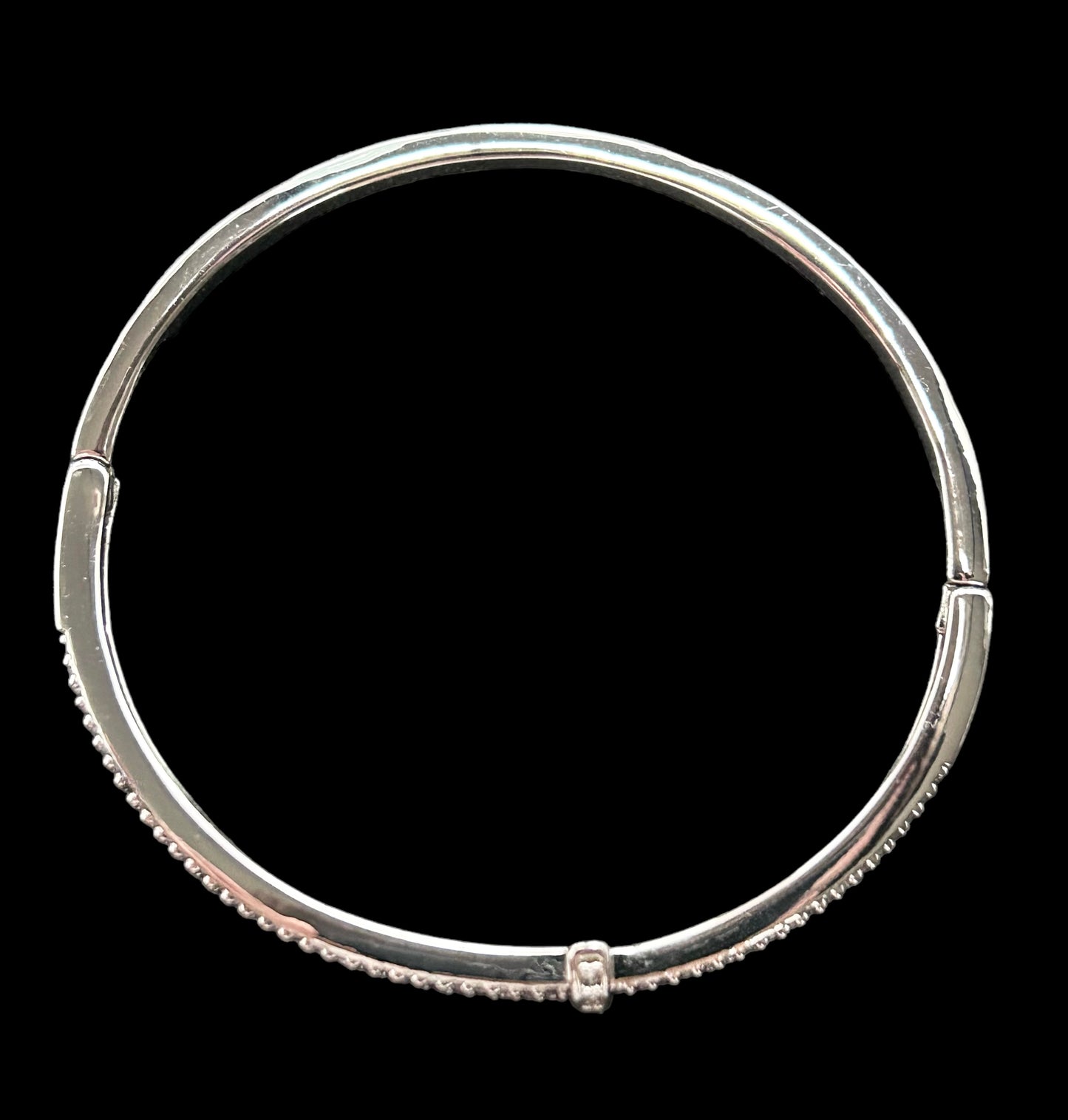 silver single nail bracelet