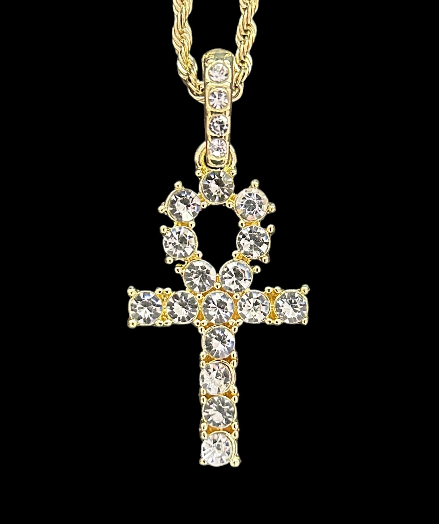 gold cross necklace