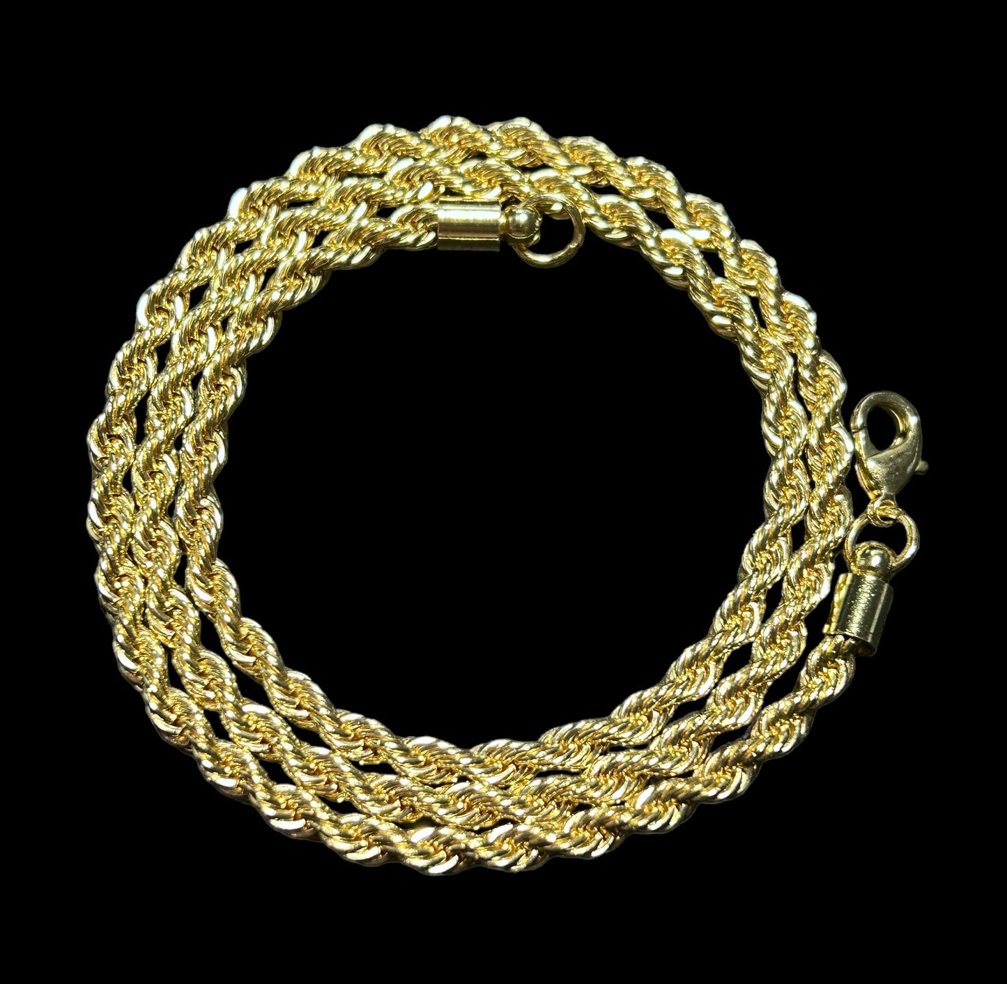 gold rope chain necklace