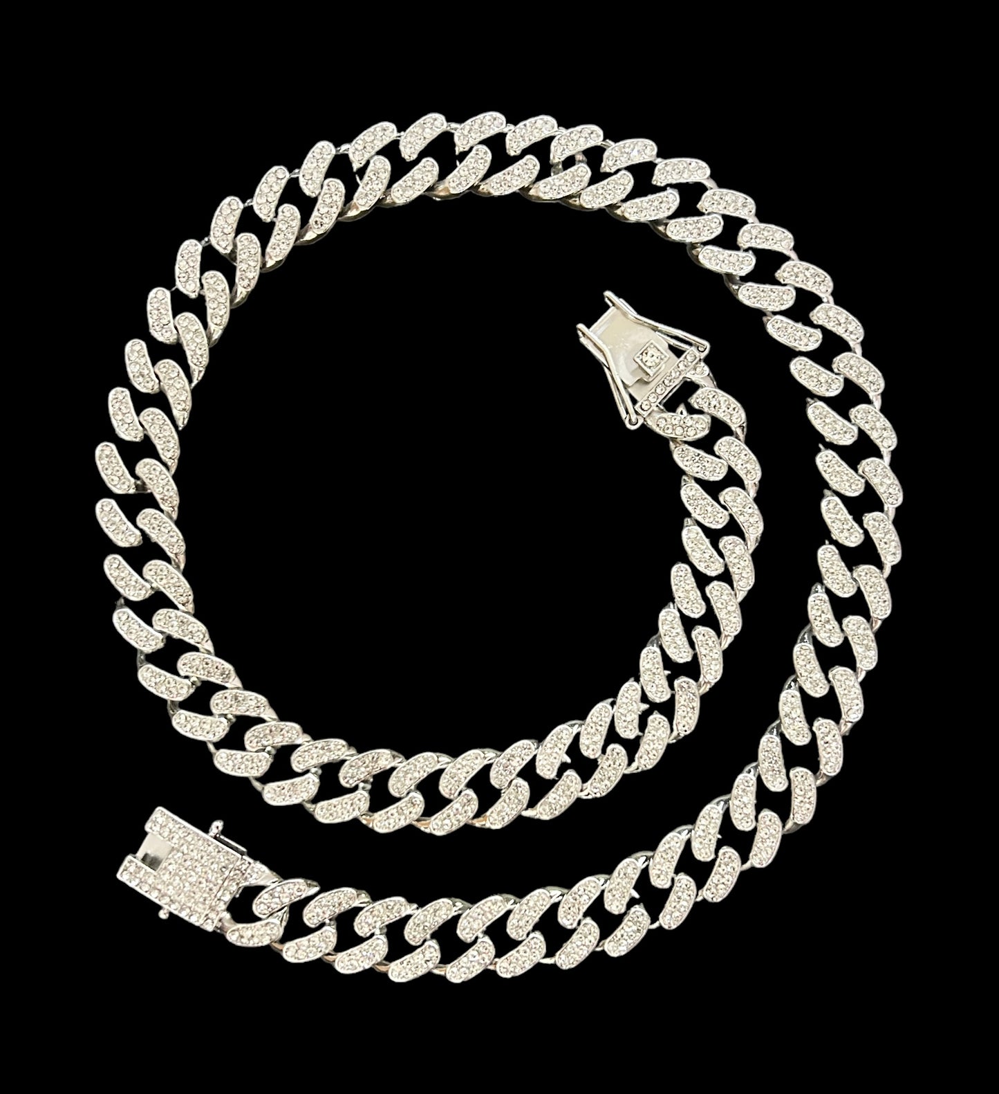 Silver Miami Cuban Chain Necklace