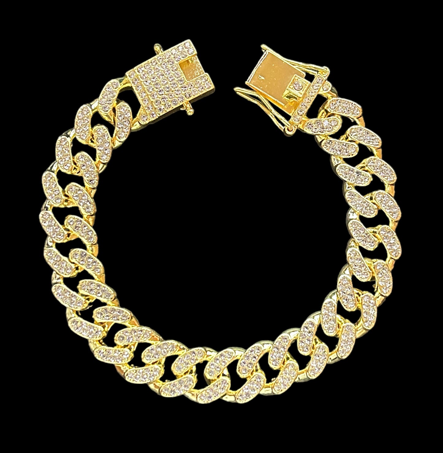 Gold Miami Cuban Chain Bracelet