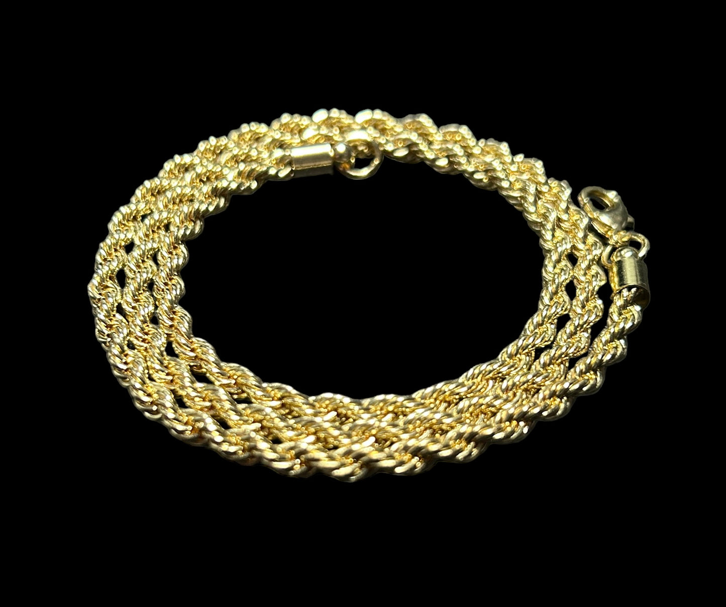 gold rope chain necklace